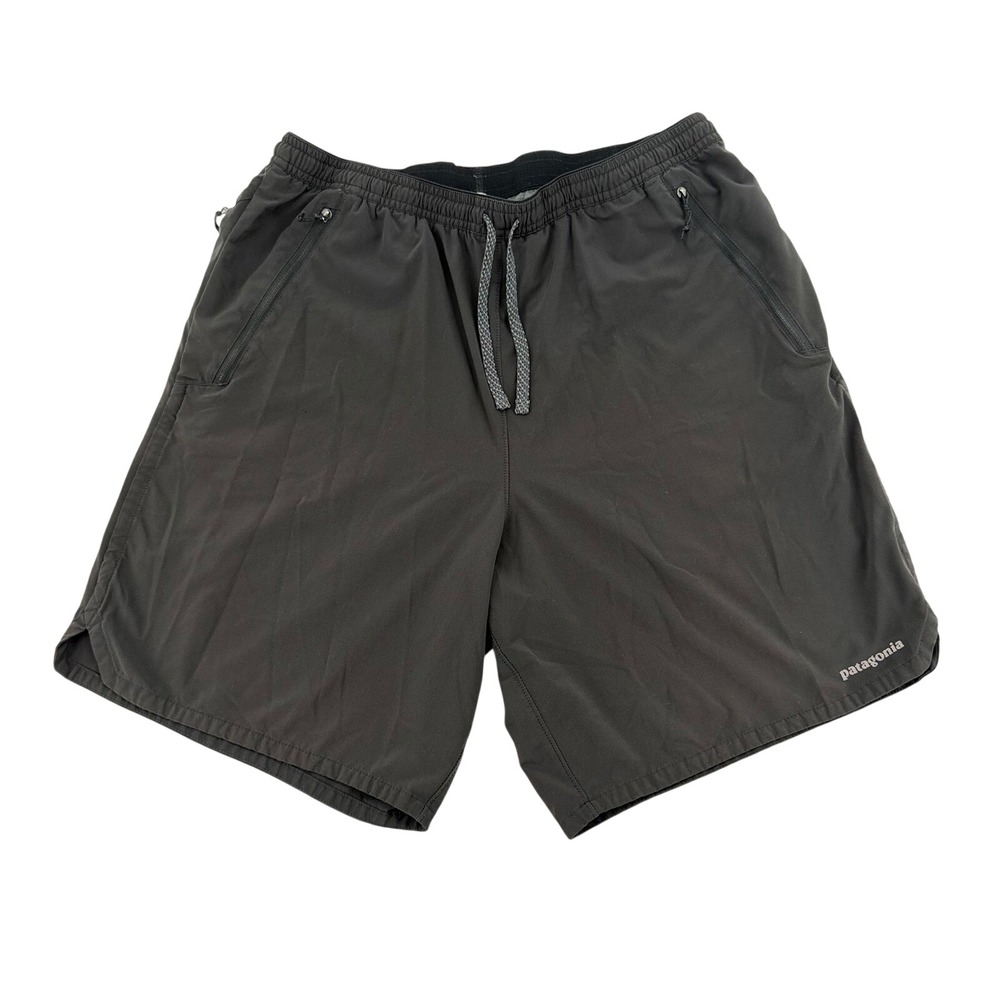 Patagonia Nine Trails Lined Shorts Mens Large Black 57601 Athletic Excellent